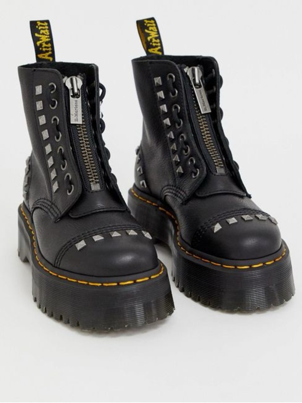 {Dr. Martens} Sinclair Studded Zip Combat Boots - Picture 4 of 16